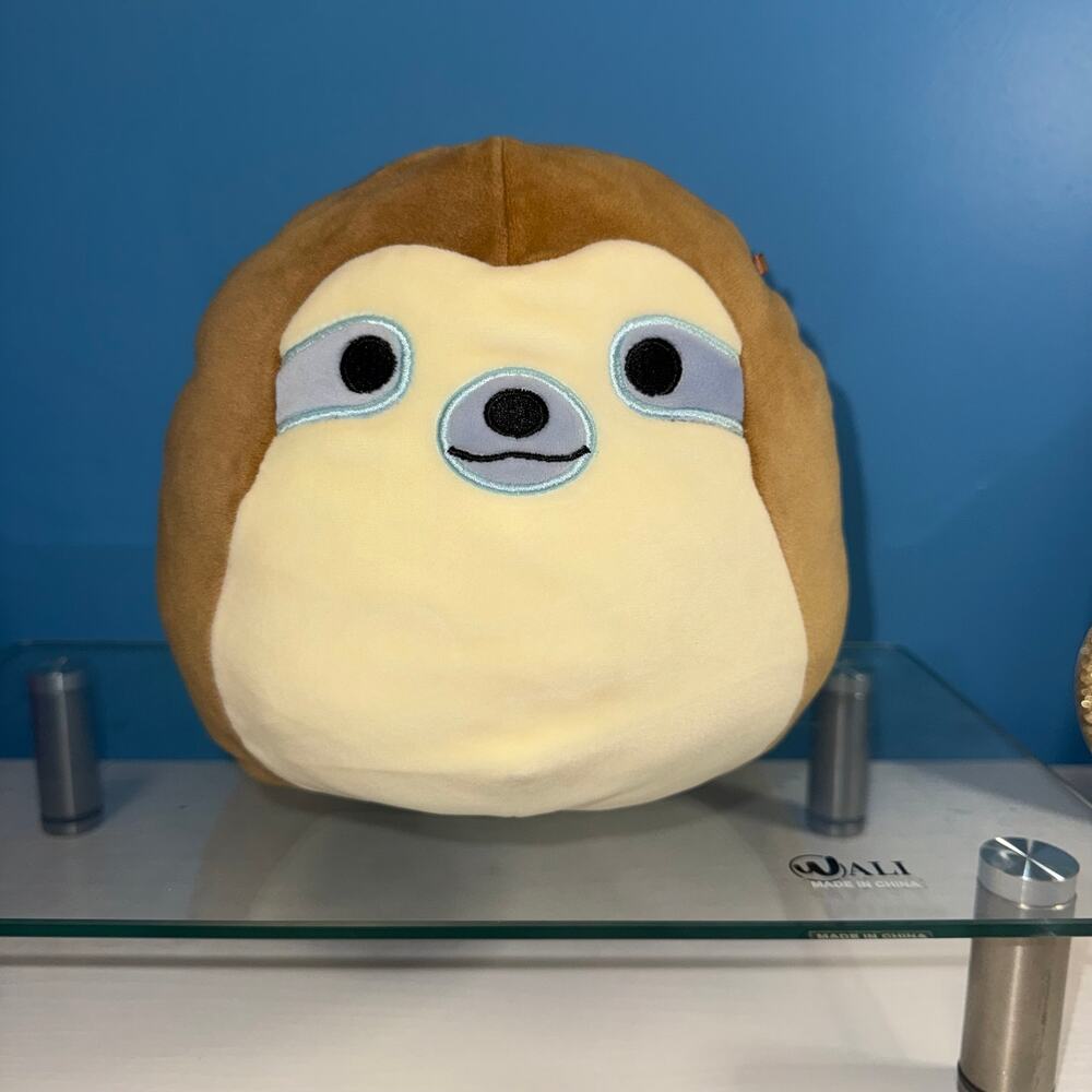 Squishmallows Simon the Sloth Plush 8 Inch Brown Tan Stuffed Animal 2018